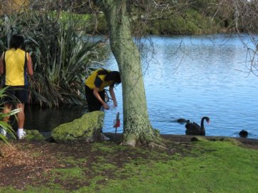 Students Orienteering during Get2Go Challenge